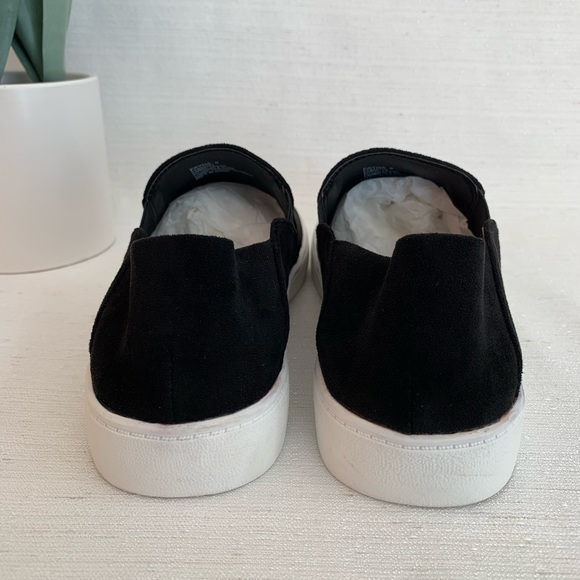 NWOT Steve Madden Fayna Black Suede Fabric Upper Slip On Sneakers Women’s - Picture 10 of 12